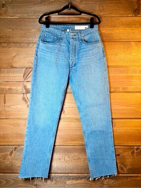 Rag & Bone Nina High Rise Ankle Cigarette Jeans Poppy Raw Hem NWT 27 🌸💕